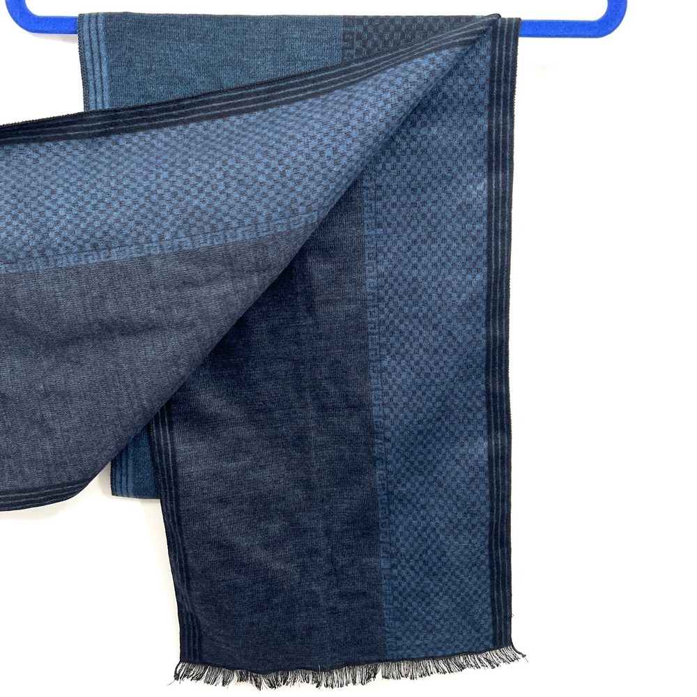 Bleu Nero New York viscose soft scarf old money quiet luxury metro blue